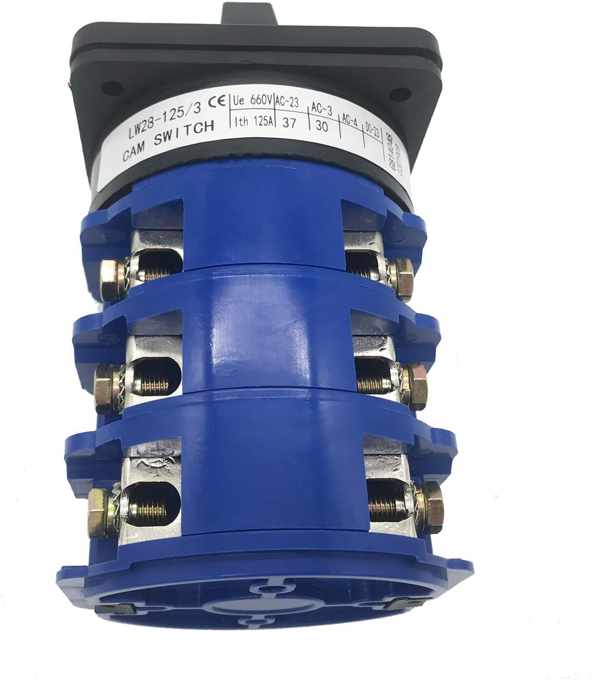 Durable 125A 3-Position Rotary Changeover Switch - Optimal for Electrical Wiring