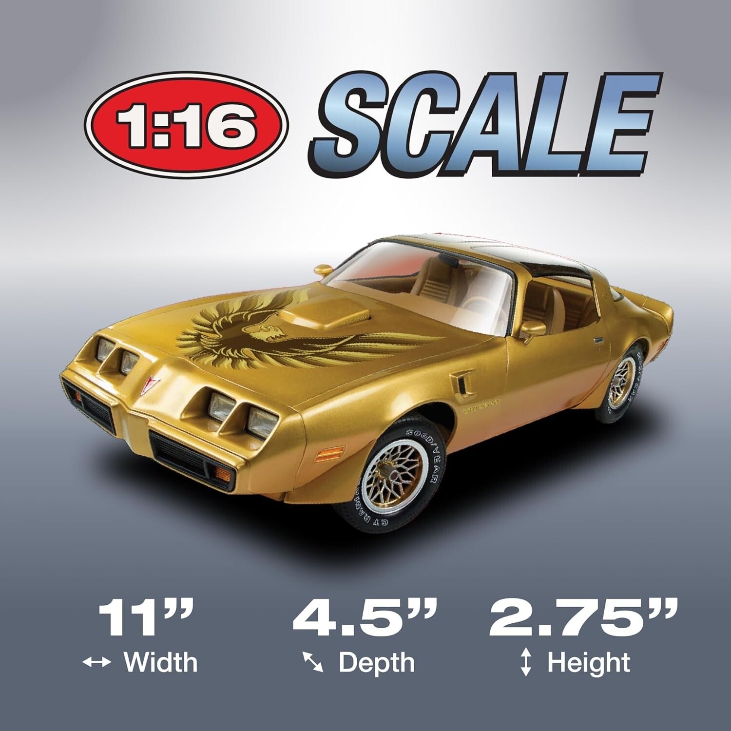 Authentic 1:16 Scale Pontiac Firebird Model Kit – Customizable & Detailed Design