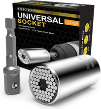 Load image into Gallery viewer, Chrome Vanadium Universal Socket for Ratchet &amp; Power Drill – Versatile Tool