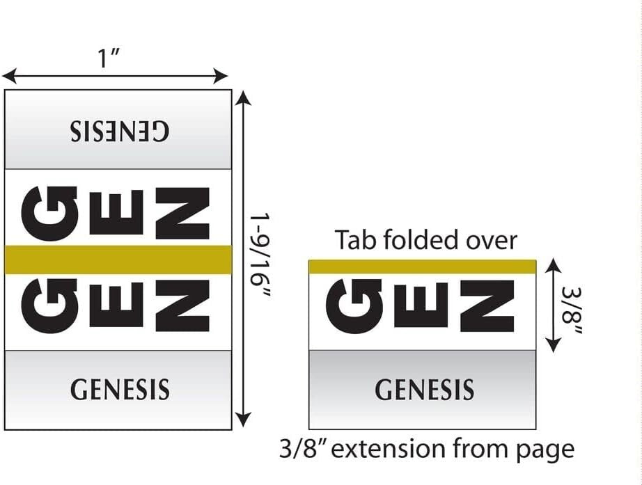 Large Print 96 Tabs with Gold Edge for Quick Bible Reference & Easy Navigation