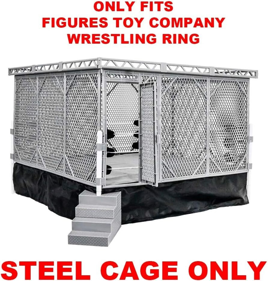 Compelling Steel Cage Playset for Wrestling Rings - Match Simulation