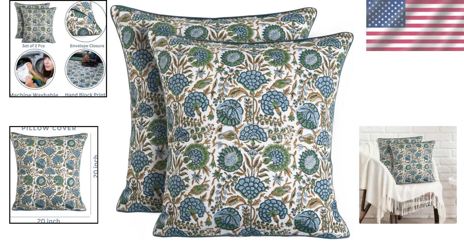 Elegant Asparagus Green Cotton Throw Pillow Covers for Chic Living Room Decor