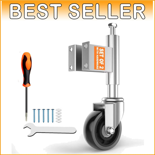 Durable 4” Spring Loaded Gate Casters with Heavy-Duty Hardware Pack Included