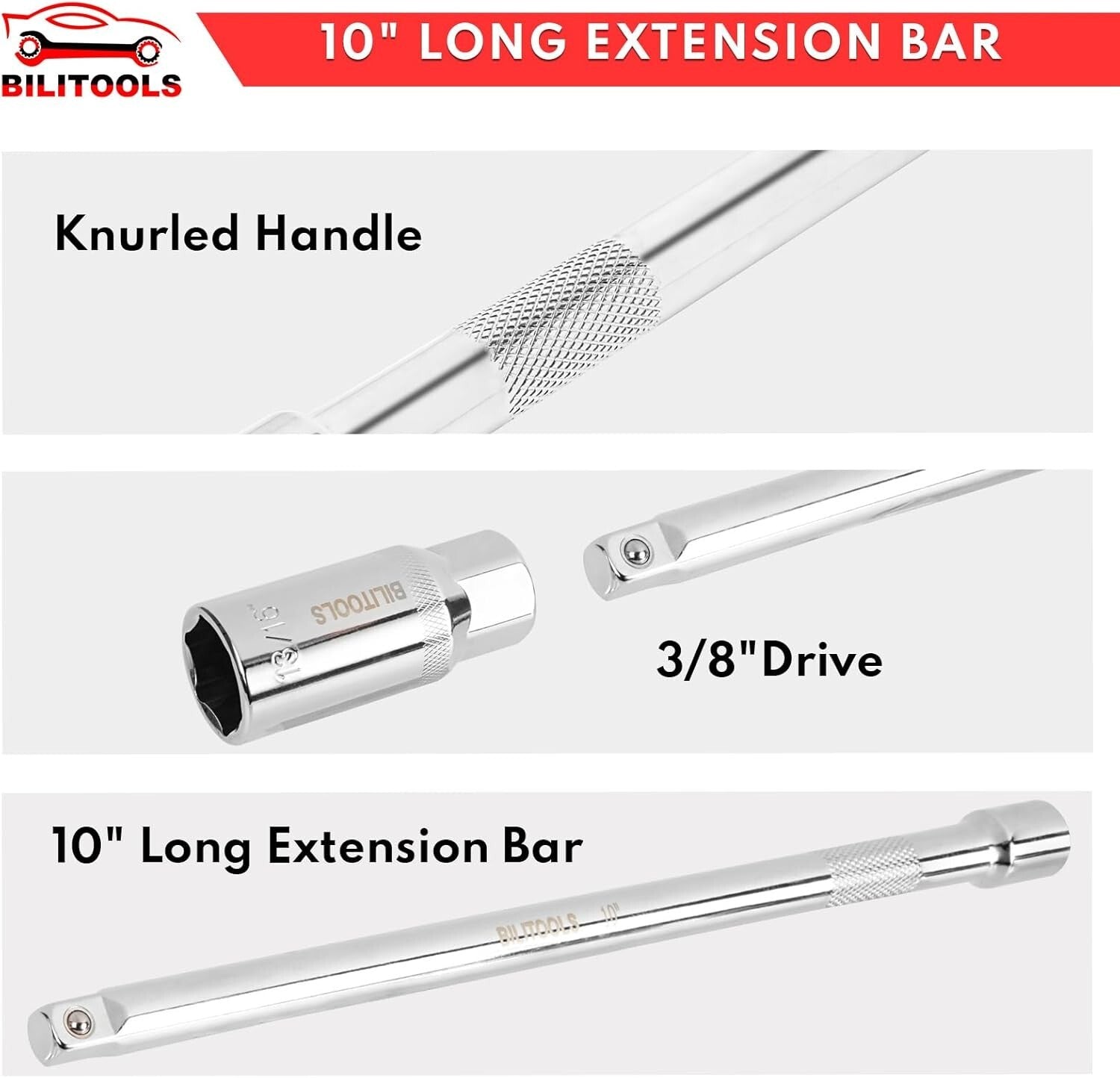 Precision 9-Piece Spark Plug Socket Set with Chrome Vanadium Click Torque Wrench