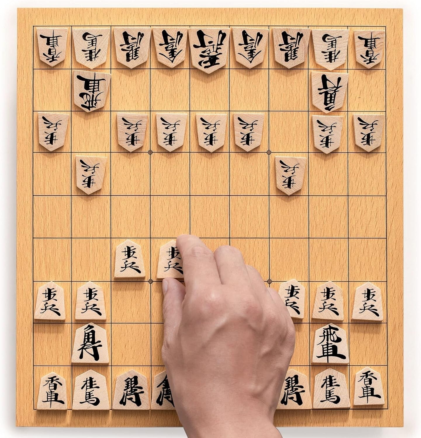 Deluxe Japanese Chess Game Set with Elegant Design and Koma Playing Pieces