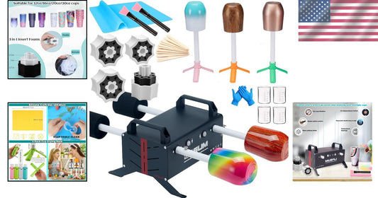 All-in-One 4 Arm Tumbler Maker - Premium Crafting Kit for Personalized Tumblers