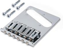 Load image into Gallery viewer, Premium Solid Brass Telecaster Bridge with Adjustable Saddles for Ultimate Tone