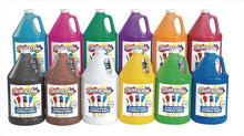 Load image into Gallery viewer, Washable Tempera Paint in 12 Vibrant Colors - Ideal for School Projects &amp; Crafts
