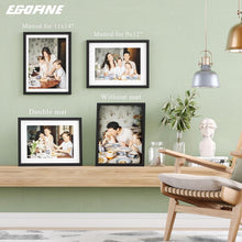 Load image into Gallery viewer, Versatile 12x16 Picture Frame Set - Tabletop &amp; Wall Mount with Plexiglass Cover