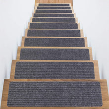 Load image into Gallery viewer, Durable 16 Pack Grey Anti-Slip Stair Treads - Noise Reduction &amp; Safety Design