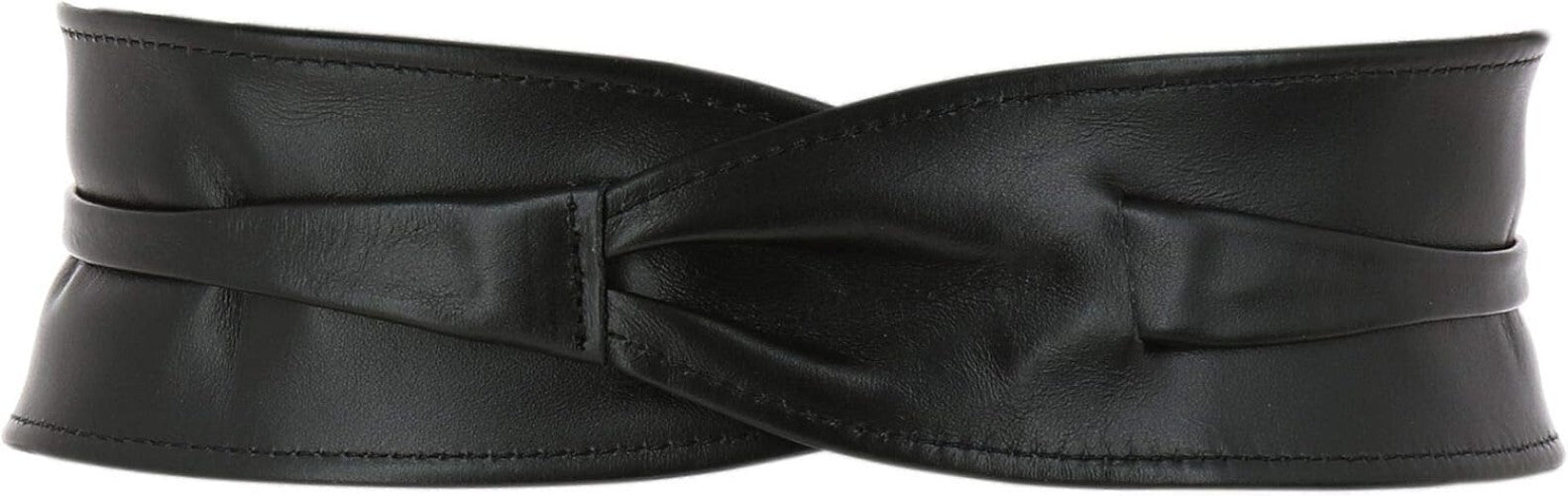Sustainable Women's Obi Belt - Durable Italian Leather with Timeless Elegance