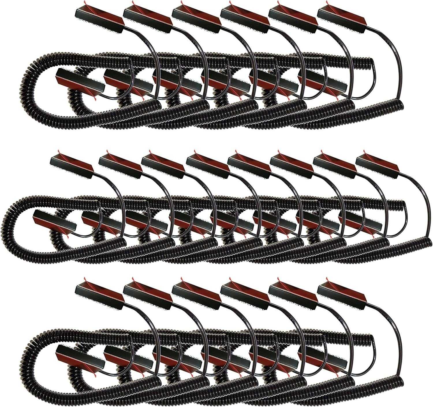 Durable Black Coiled Security Cable Tether for Remote Control - 10 Feet Stretch