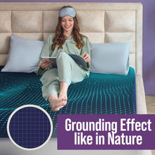 Load image into Gallery viewer, Premium King Fitted Sheet with 12% Silver &amp; 84% Organic Cotton for Better Sleep