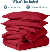 Load image into Gallery viewer, All-Season Ultra-Soft Comforter Set for Oversized King Beds - Red &amp; Modern Look