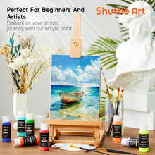 Load image into Gallery viewer, Vibrant 80 Colors Acrylic Paints for Kids &amp; Adults with 12 Brushes - Waterproof
