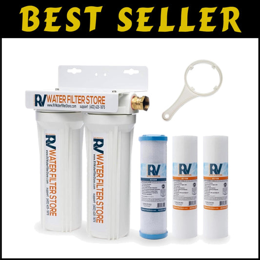 High-Performance Citrus & Odor Elimination RV Water Filter - Lifetime Warranty