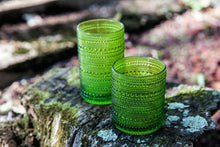 Load image into Gallery viewer, Timeless Sage Green Vintage Glass Set – 13 oz Iced Beverage Glasses (6 Pack)