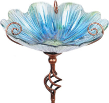 Load image into Gallery viewer, Attractive 31-Inch Birdbath with Stainless Metal Stake - Perfect for Gardens