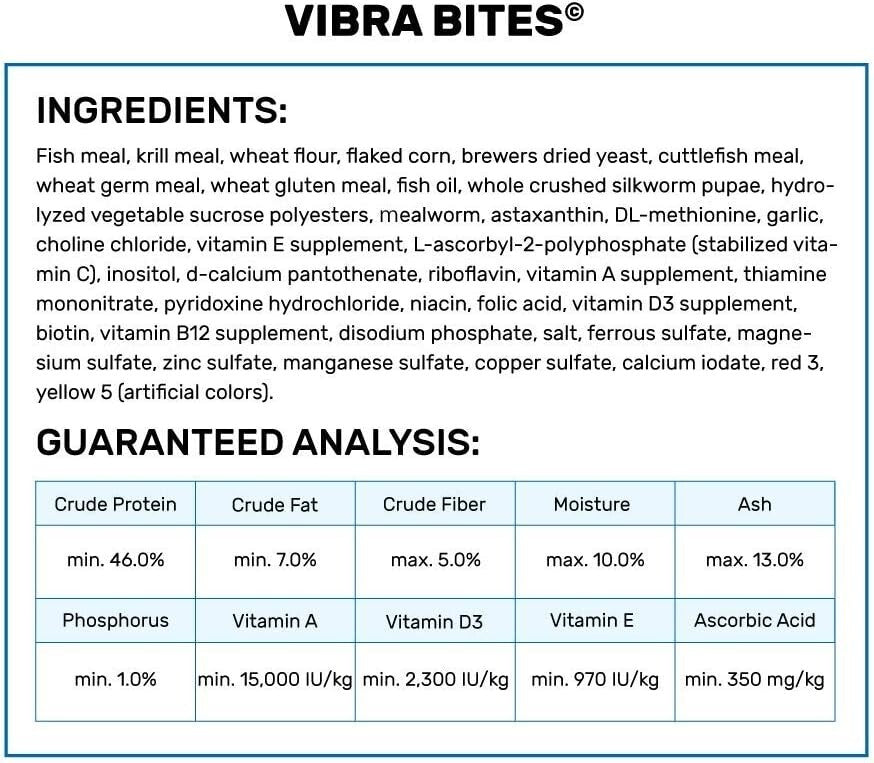 Hikari Vibra Bites 2.2 lb Tropical Fish Food - Color Enhancing & Nutritious