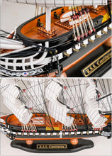 Load image into Gallery viewer, Elegant 26” USS Constitution Replica - Fully Assembled Nautical Tabletop Decor