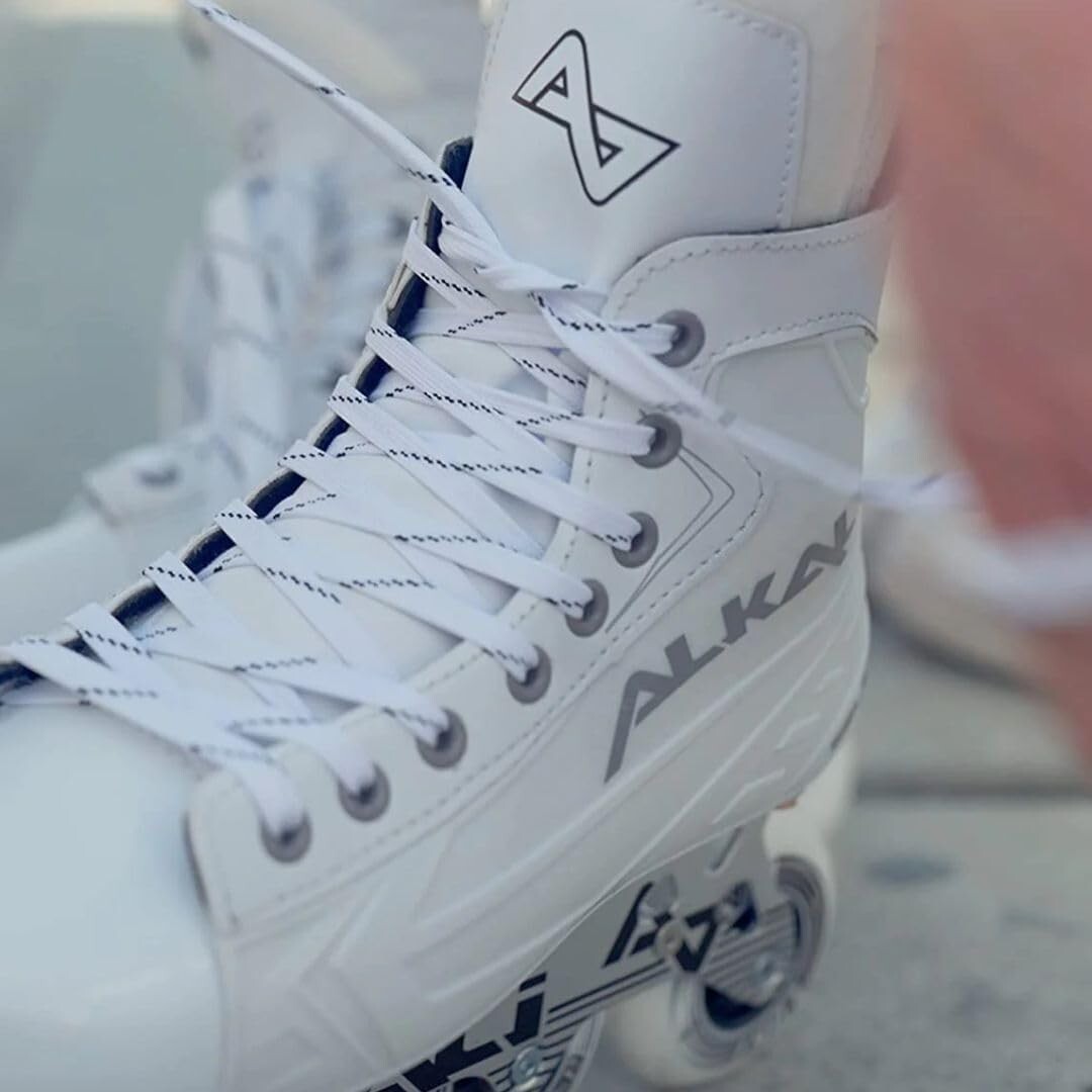 Durable Inline Roller Hockey Skates - Comfort Fit, Size 12, 68mm Wheels Included