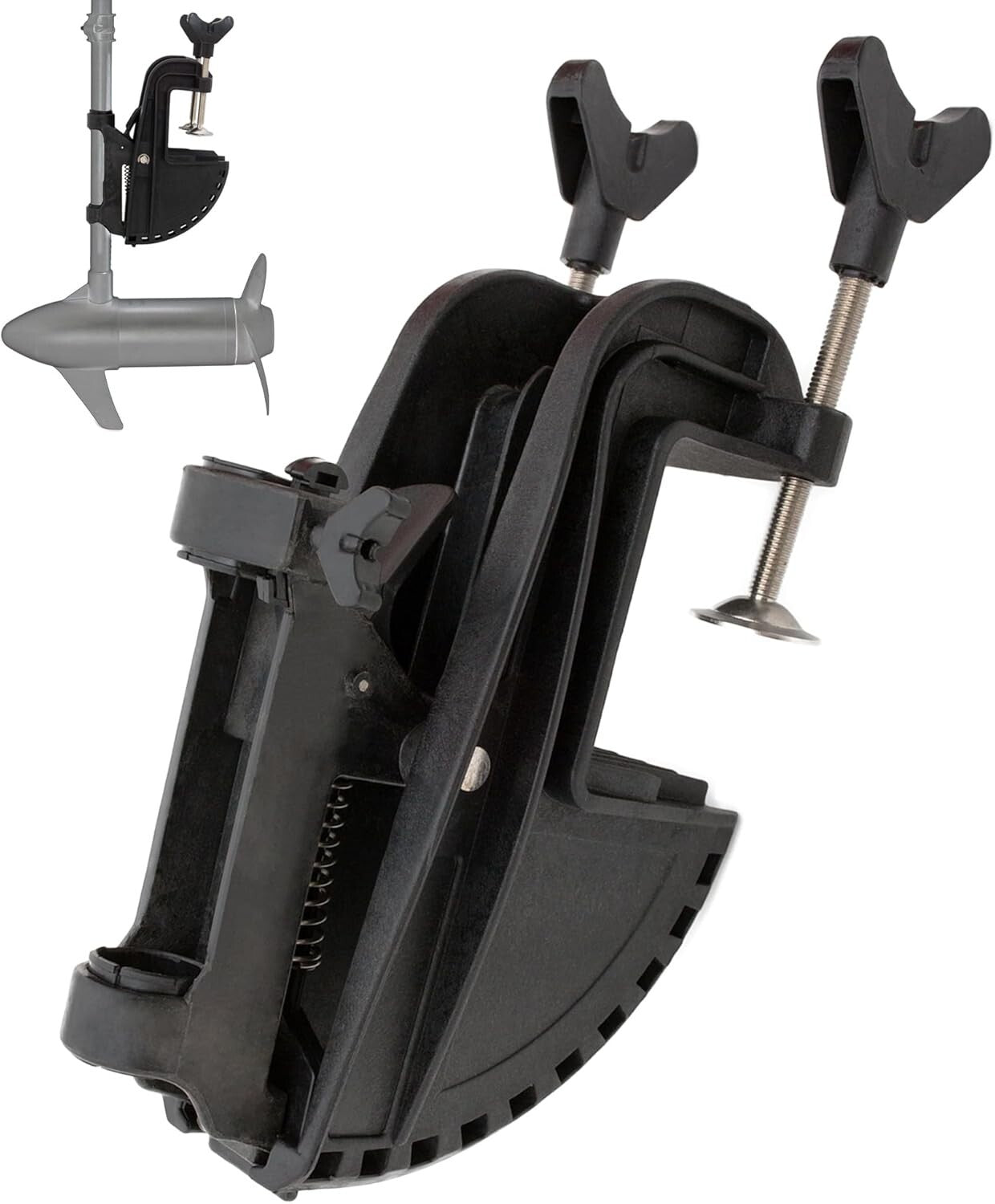 Lightweight Nylon Trolling Motor Mount - Fits 1 1/8" Shafts with Easy Install