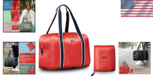 Load image into Gallery viewer, Lightweight Foldable Duffle Bag | Water-Resistant, Eco-Friendly Travel Companion