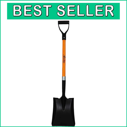 Heavy-Duty Transfer Shovel with 41" Ergonomic Handle - Ideal for Gardening & ...