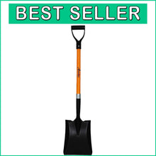 Load image into Gallery viewer, Heavy-Duty Transfer Shovel with 41" Ergonomic Handle - Ideal for Gardening &amp; ...