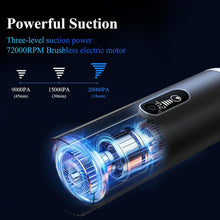 Load image into Gallery viewer, Portable Handheld Vacuum with LED Display &amp; 5-in-1 Accessories - 20000PA Power