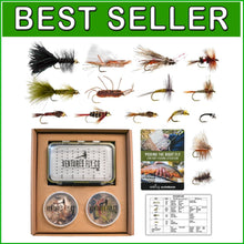 Load image into Gallery viewer, Versatile 40-Piece Fly Fishing Flies Set - Includes Dry, Wet, Nymphs &amp; Streamers