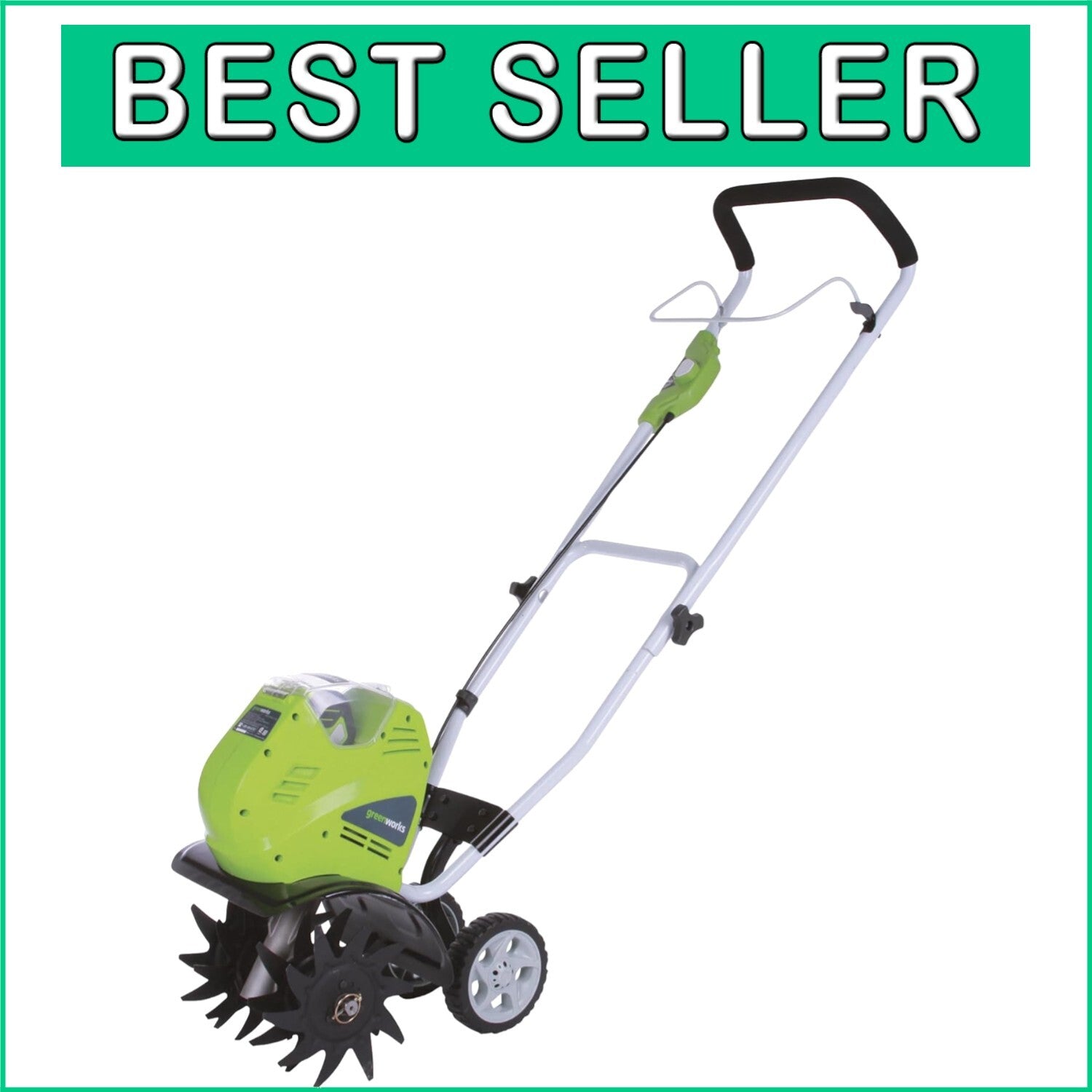 Eco-Friendly 40V Cultivator with 10" Adjustable Tilling Width & 3-Year Warranty