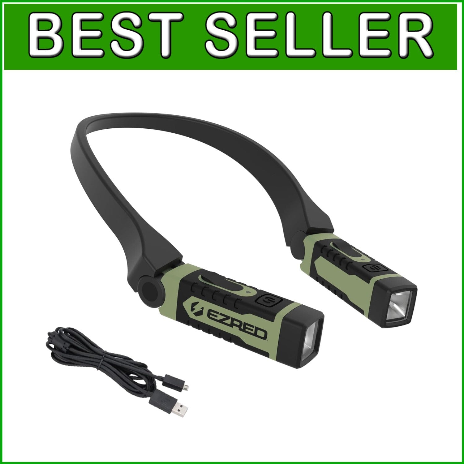 300 Lumens Water-Resistant Neck Light with Articulating Beams - Comfortable Wear