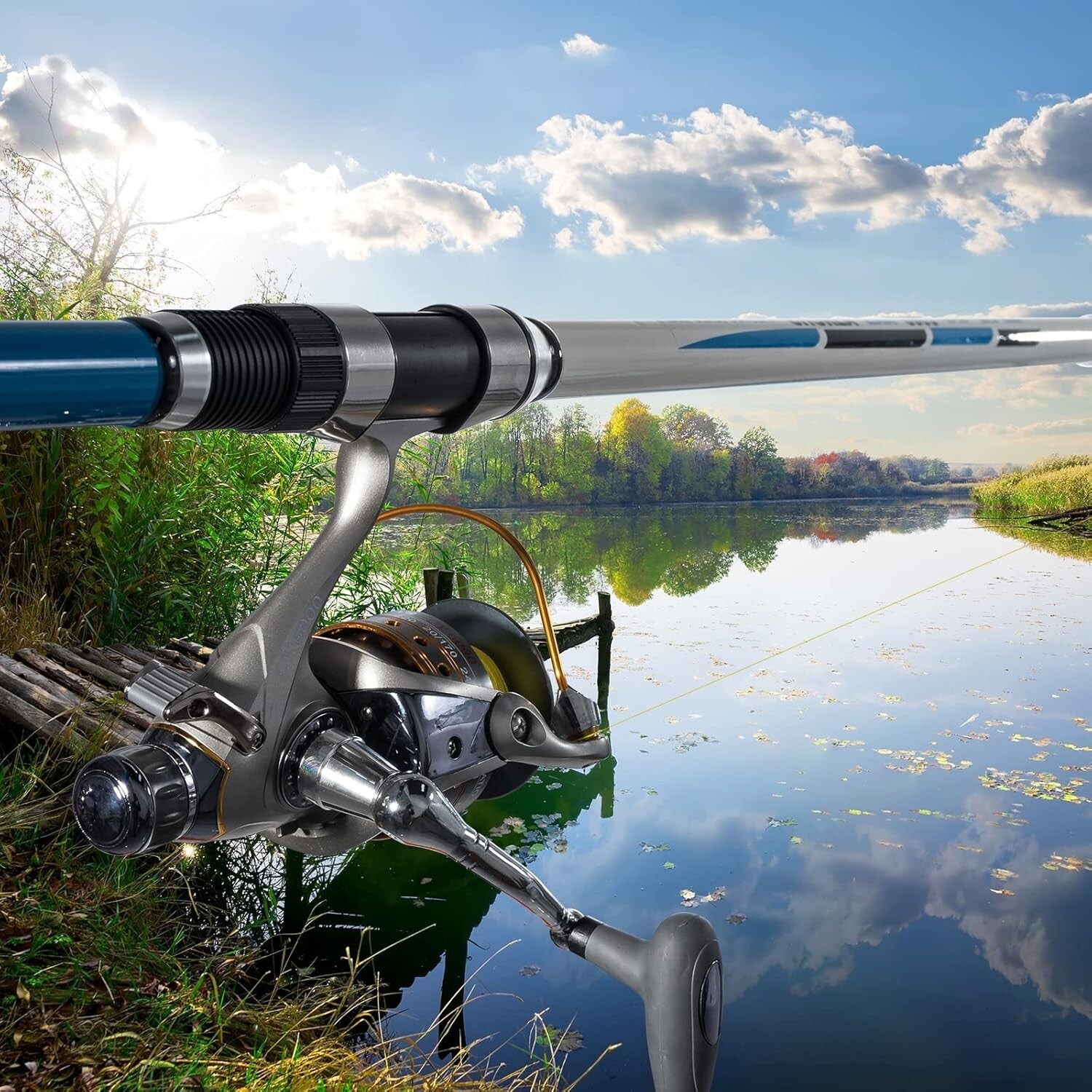 High-Power Baitfeeder Spinning Reel 3000 - 11 Ball Bearings, 5.5:1 Gear Ratio