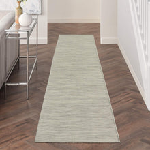 Load image into Gallery viewer, Versatile Light Grey 2'2" x 10' Area Rug - Ideal for Indoor and Outdoor Spaces