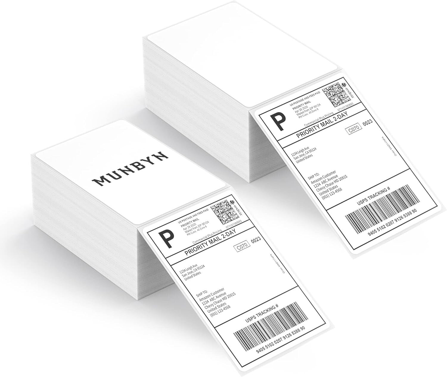 Durable 4x6 Direct Thermal Labels - 1000 Pack, Easy Peel and Smudge-Resistant