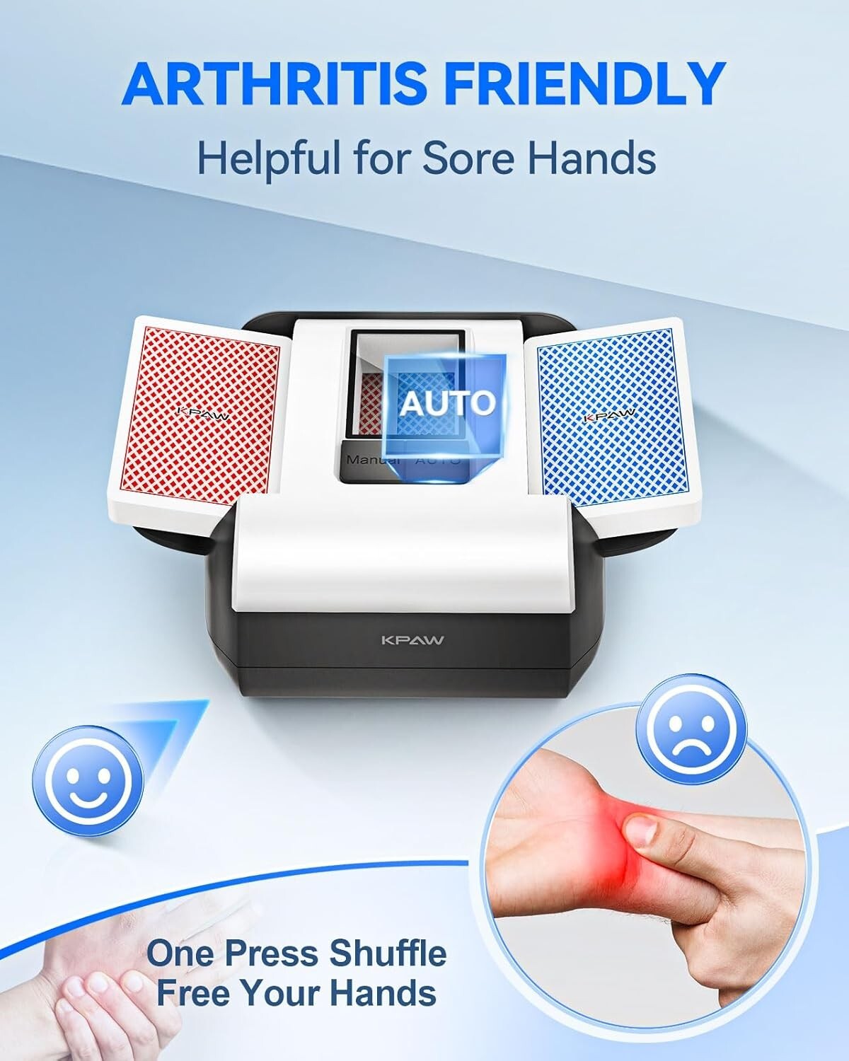 One-Press Automatic Card Shuffler Machine - Ideal for Poker, UNO, Texas Hold'em