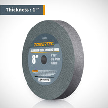 Load image into Gallery viewer, 8" Fine Grit Aluminum Oxide Grinding Wheel - Ideal for Bench &amp; Pedestal Grinders