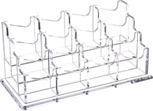 Load image into Gallery viewer, Elegant 3-Tier Acrylic Business Card Holder - Clear Display for Professionals