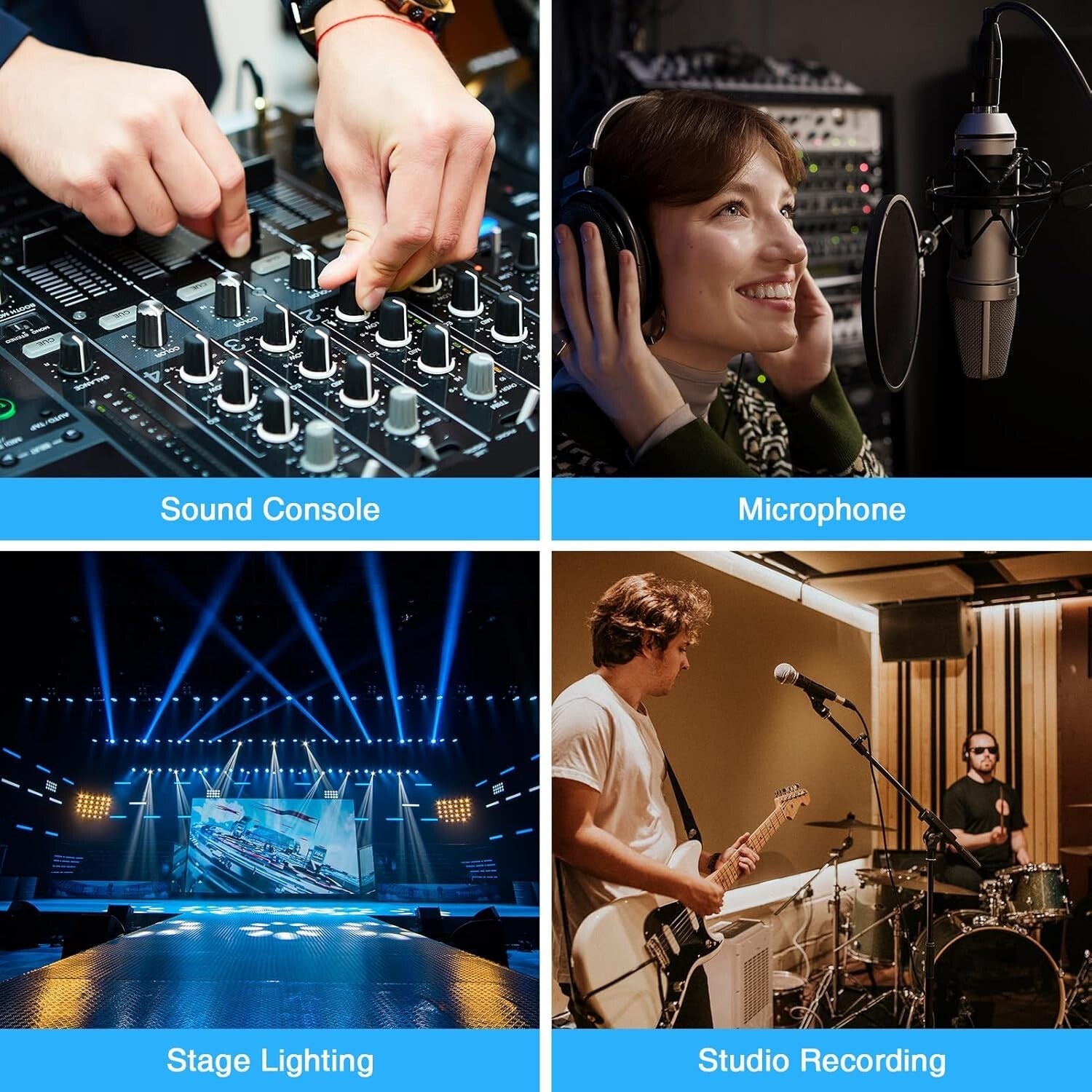 Versatile 4-Channel XLR Snake Cables 3.3FT Pair - Noise-Free Transmission