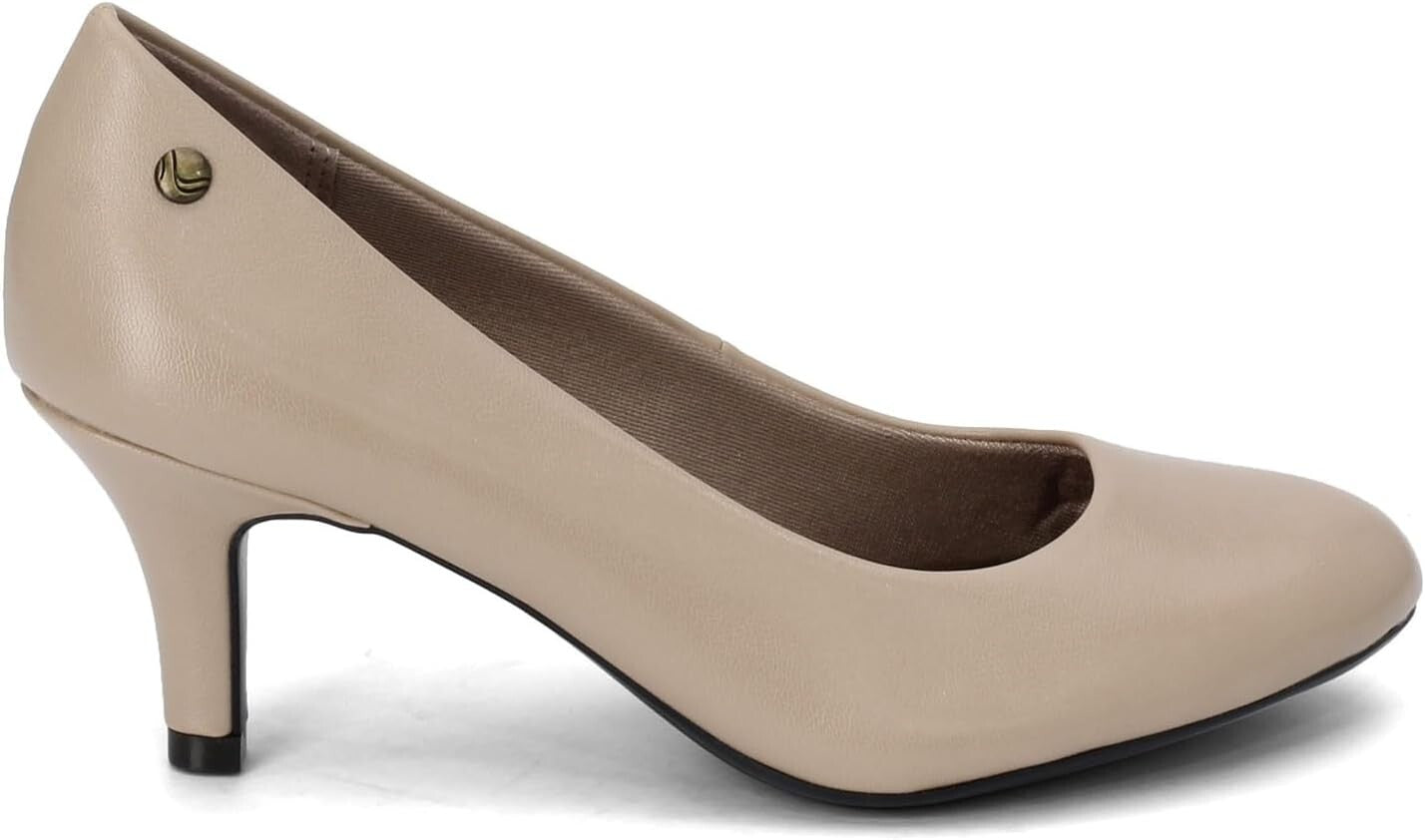 Comfortable 2.5" Taupe Women's Heels - Fashionable for Work or Weddings