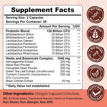 Load image into Gallery viewer, Vegan Menopause Supplement – 120 Capsules for Hot Flashes &amp; Mood Balance