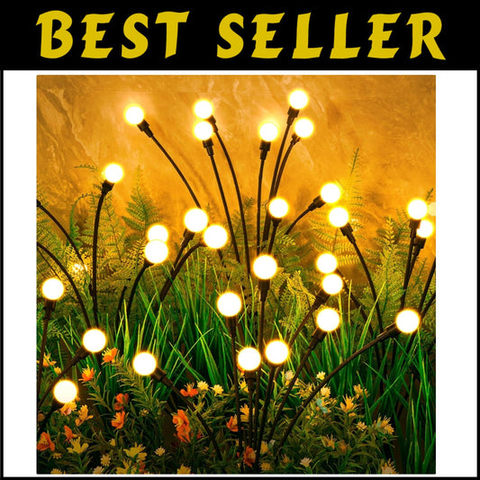 Waterproof Solar Firefly Lights – 12-Pack LED Garden Decor for All Occasions