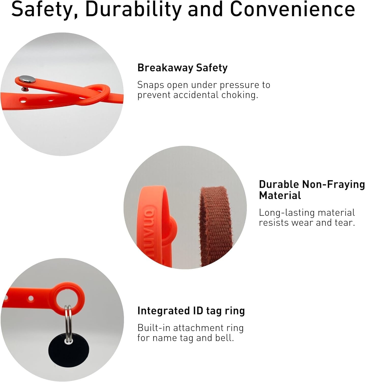 5 Pack Adjustable Breakaway Cat Collars - Soft & Lightweight Safety Set