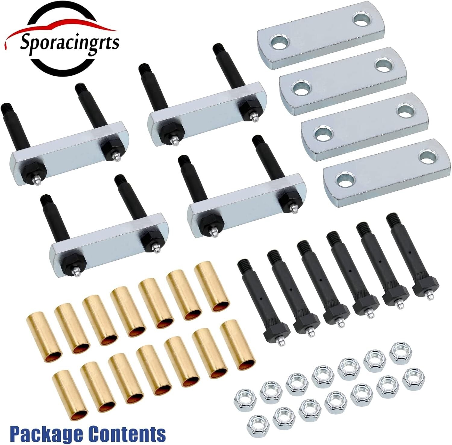 Rugged 3.125" Shackle Upgrade Kit for Enhanced RV Performance on Rough Roads