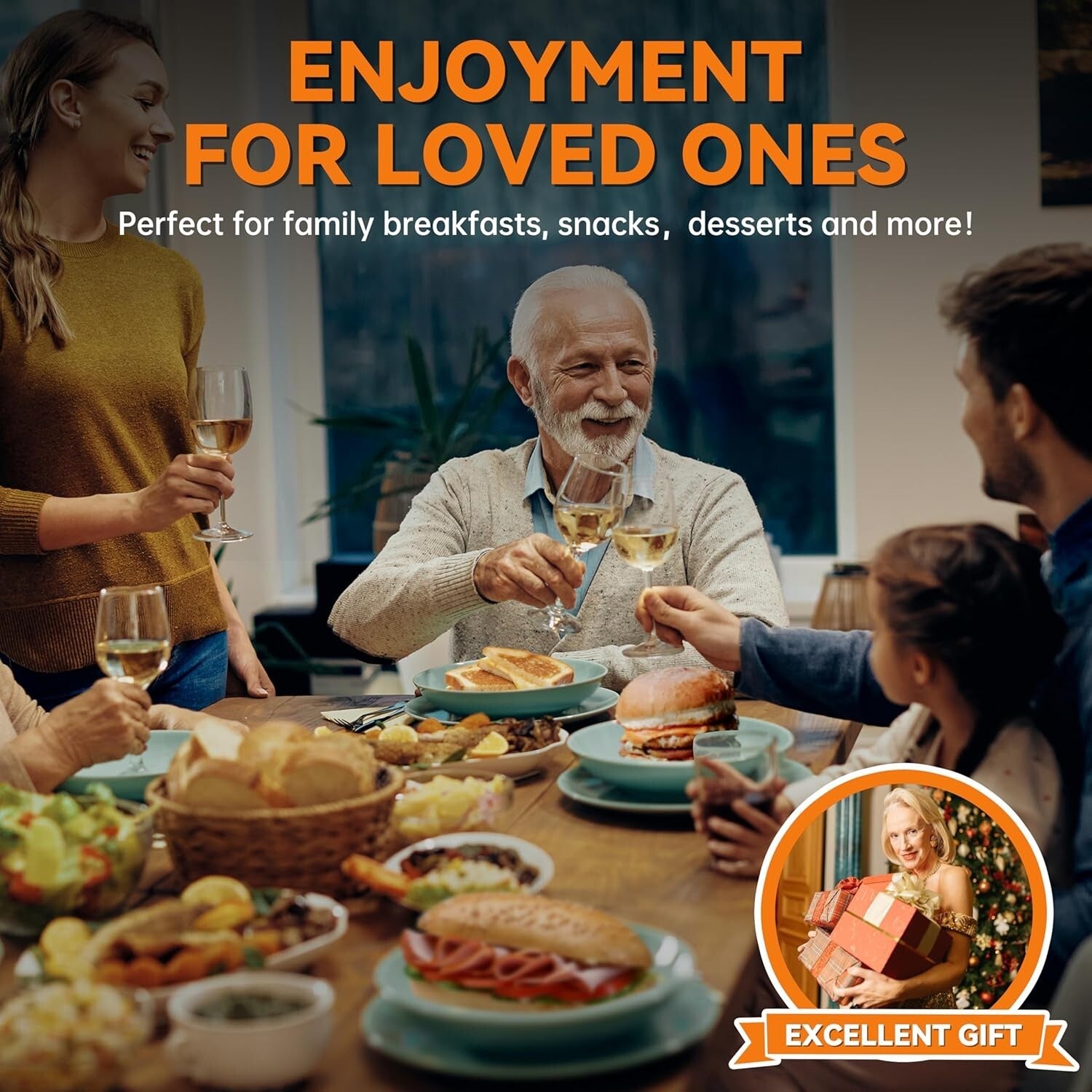 Family-Friendly Panini Maker & Grilled Cheese Machine with Recipe Book Included