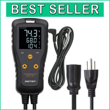 Load image into Gallery viewer, Digital Temperature Controller for Homebrew, Greenhouse &amp; Chest Freezer 1650W