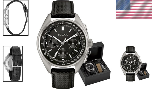 Men's Lunar Pilot 6-Hand Chronograph - High-Performance Quartz Watch Set