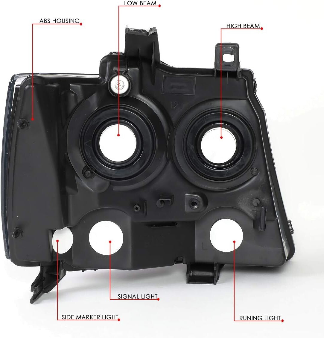 Stylish 9005/H1 Halogen Headlights for 07-14 Chevy Tahoe/Suburban - Easy Install