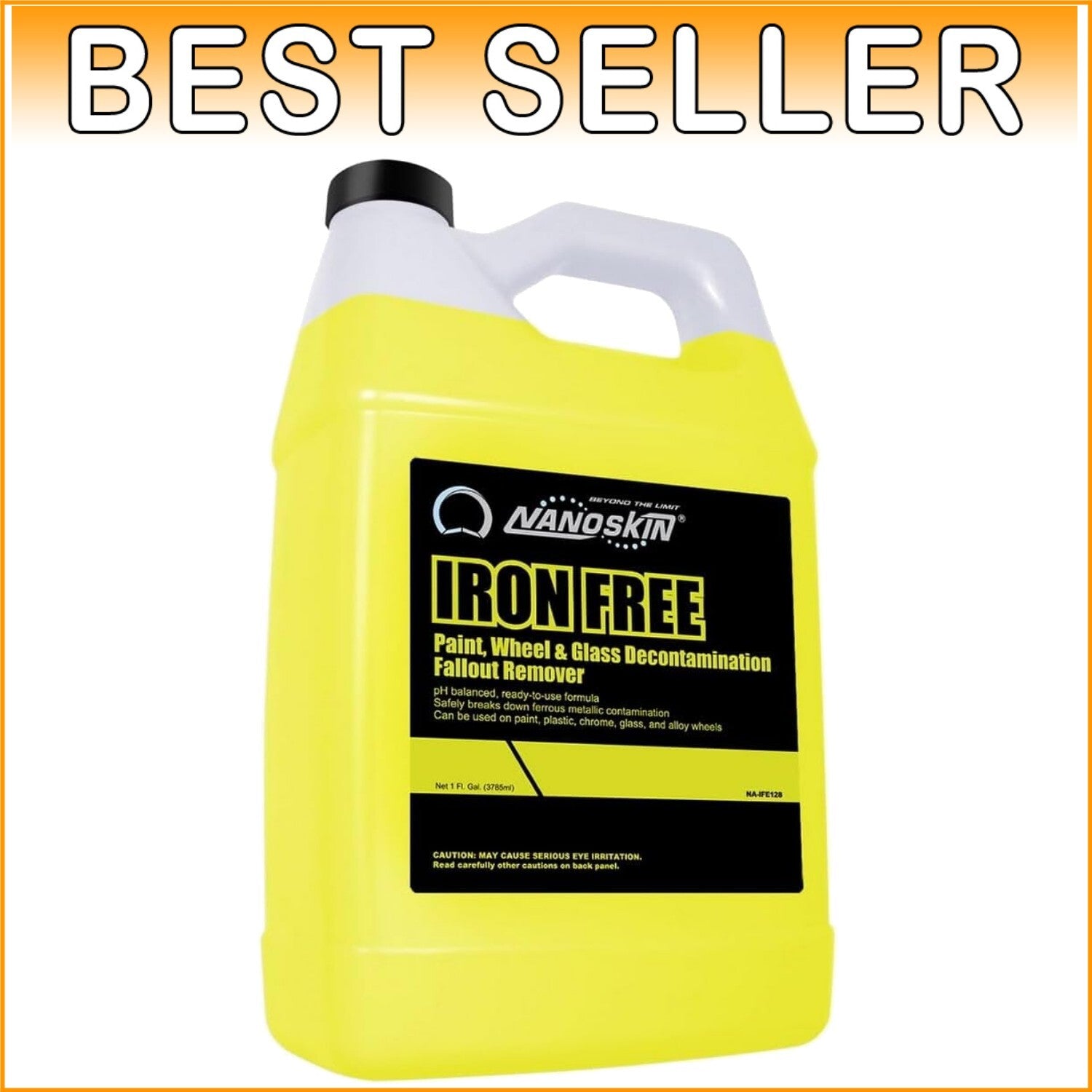 Premium 1 Gallon IRON FREE Paint & Wheel Decontaminant – Safe for All Surfaces